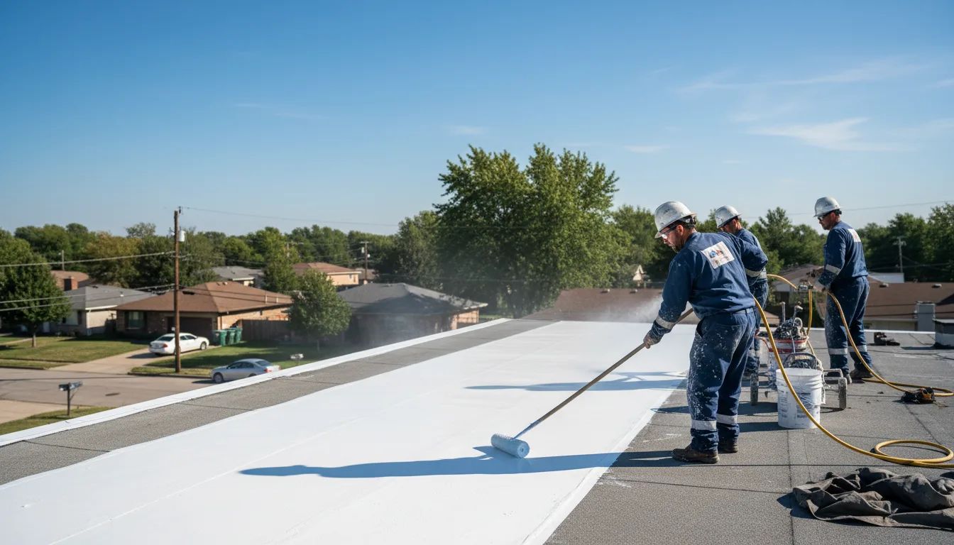 Commercial roof coating in Coral, PA near me